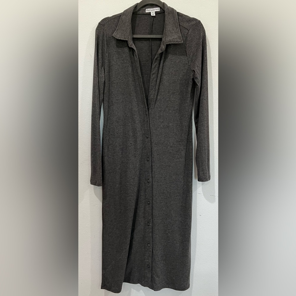 Elegant Gray Maxi Dress
